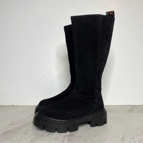 Farm Rio Lug Sole Black Tall Boot 6 - Picture 16 of 16